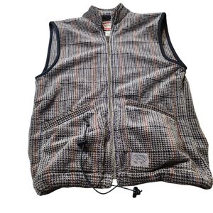Men's Vintage Houndstooth Patterned Vest Made In Canada
